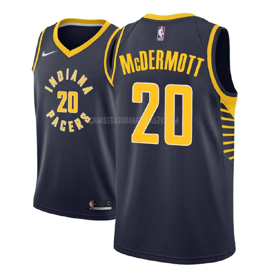 camiseta indiana pacers de la doug mcdermott 20 hombres azul marino icon 2018-19